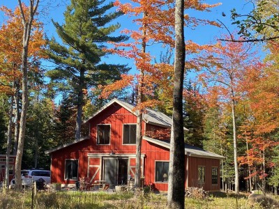 NEW TIMBERFRAME NESTLED IN WOODS