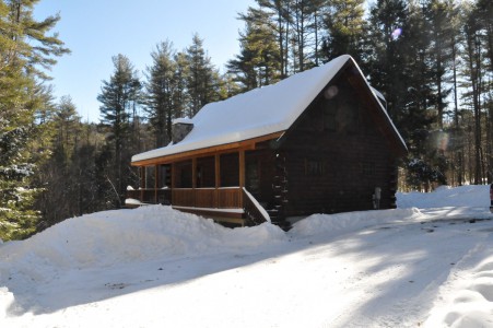 BEAUTIFUL LINCOLN LOG HOME AT TRIPP LAKE