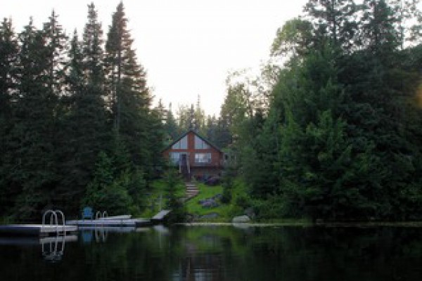 View of Bear Lodge from the lake
