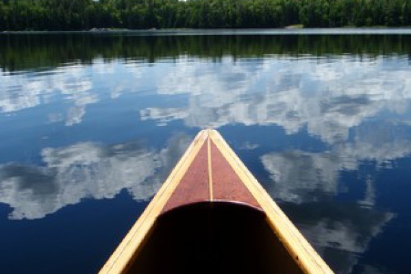 Help yourself to the canoe or rowboat to explore... 