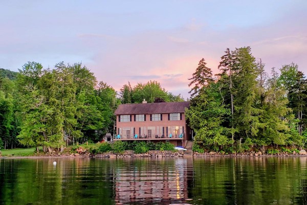 View of the house from the lake!