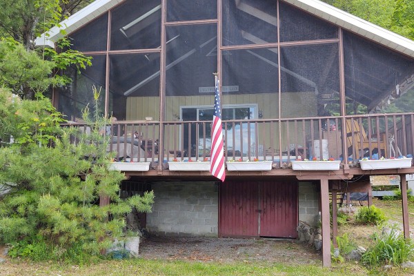 Front view of the cabin