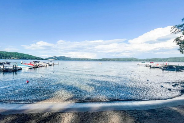 Beach and swim area