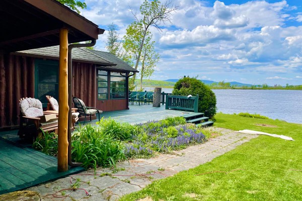 View from side of house to Lake Simond