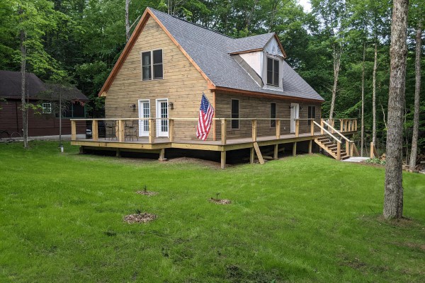 Road side, front and side yard