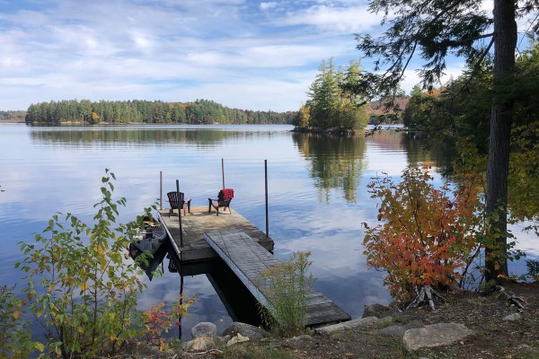 Dock and island view