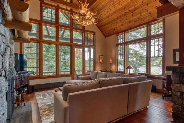 Big windows and a dreamy indoor outdoor flow.