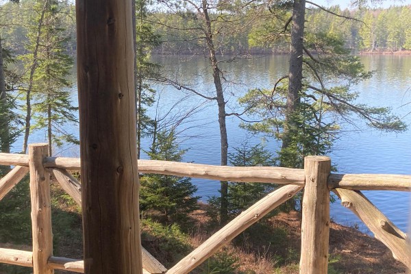 View of lake from living room