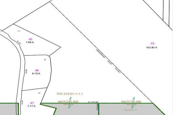 Tax Map of  three sub-lots
