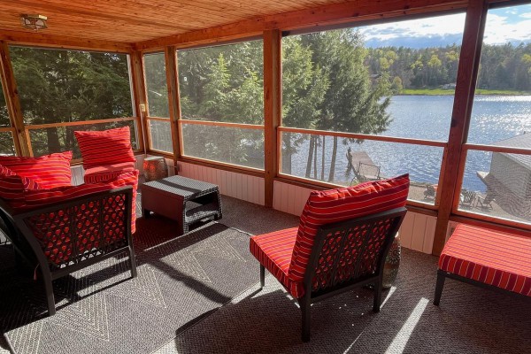 Enclosed porch downstairs 