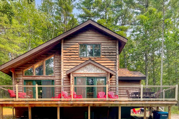 ADK Cabin, nestled on a serene acre in the Adirondacks.