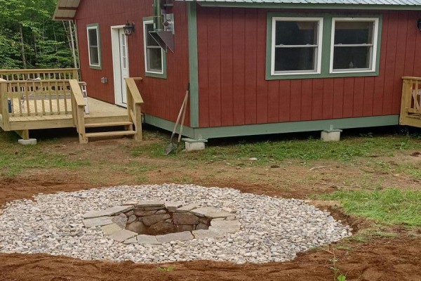 Sit around the fire pit enjoy nature!