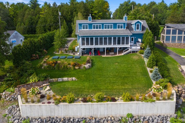 Lake side of the house