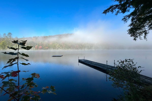 Private dock, view from property
