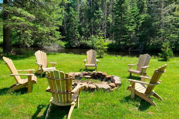 ADK chairs around the fire pit