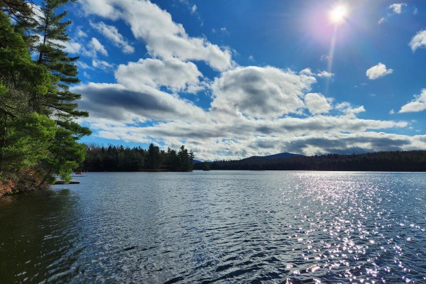 Great swimming at the private dock