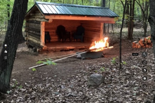 Lean-to in back yard 