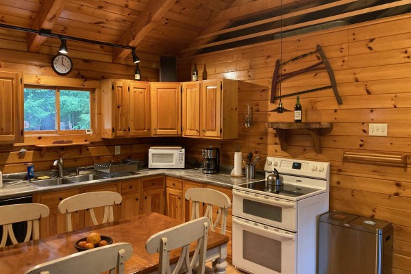 Fully stocked kitchen