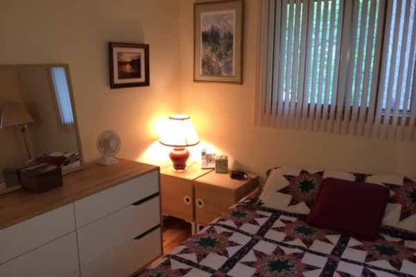 Bedroom #1 (main floor) with Queen bed