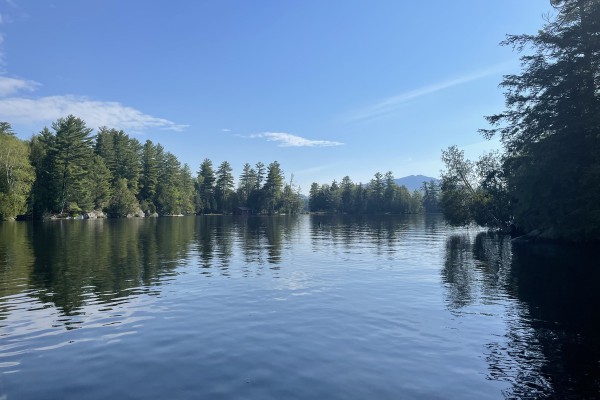 Looking downstream from dock