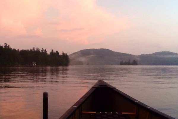 Mornings at the Lake, view of Chapel Island