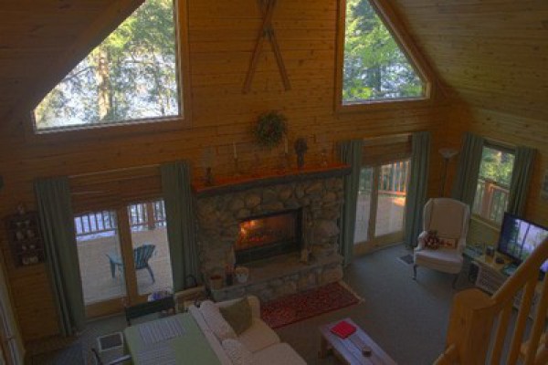 View from Loft into the Great Room