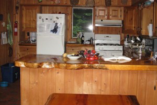 Dining table and cook's kitchen