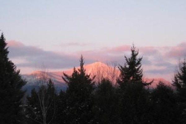 Whiteface Mountain in the winter from our condo!
