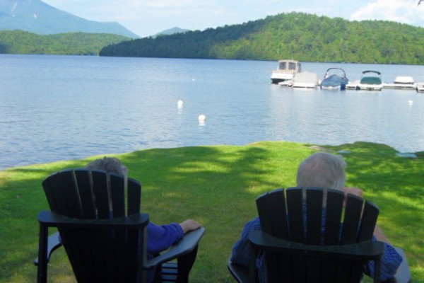 The owners, just chilling by the lake!