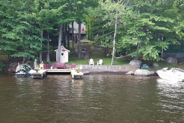 on the Channel. Between the Old forge Pond and 1st lake