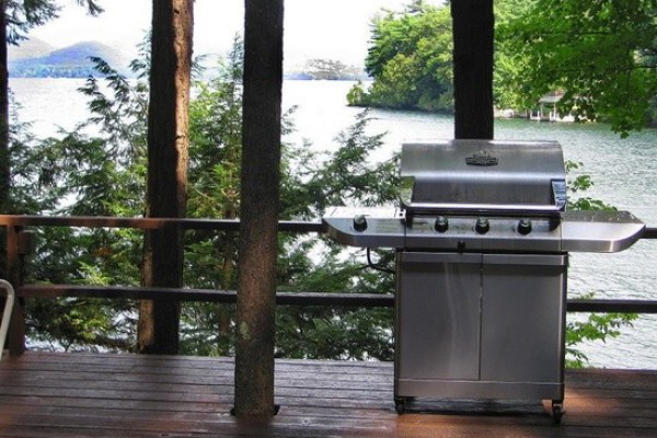 View from huge deck attached to house