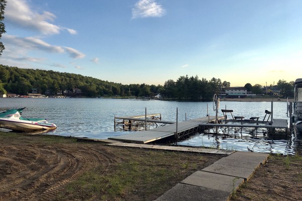 Shared private beach with your own dock!