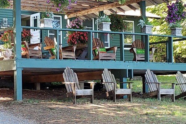 Main Lodge with Covered Deck