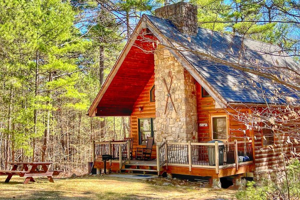 Adirondack Mountain Cabin nestled on 2 acres.