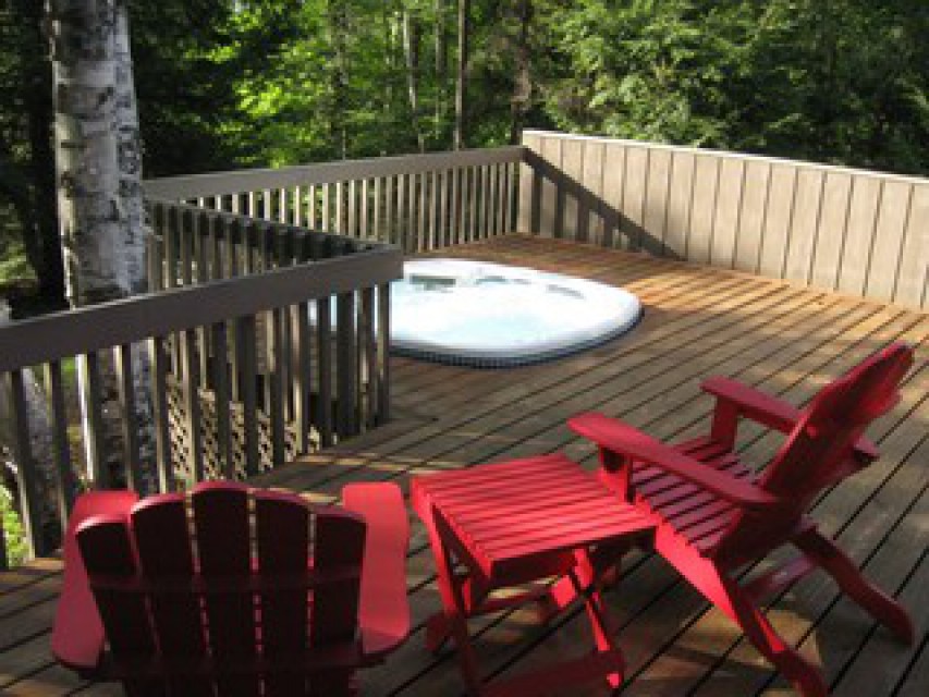 Relax on the hot tub deck

