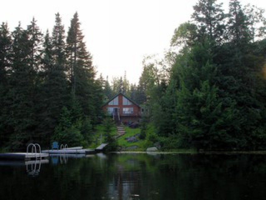 View of Bear Lodge from the lake
