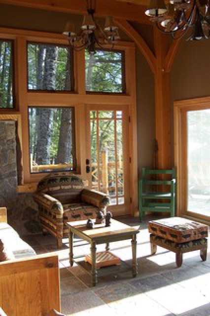 Bonus family room with balcony, woodstove, sofabed
