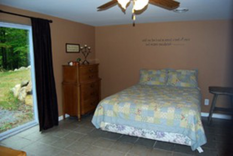 Basement Level BR w.Queen Bed & Walkout to Back Patio
