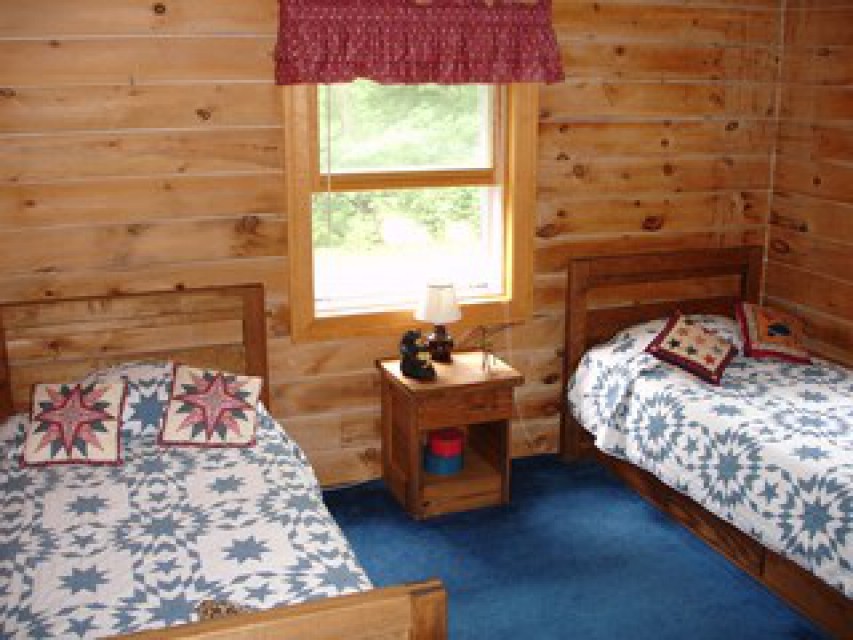 Two twin beds in the kids' room