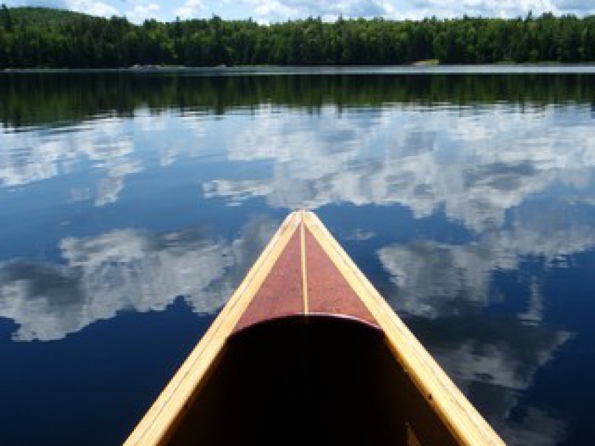 Help yourself to the canoe or rowboat to explore... 