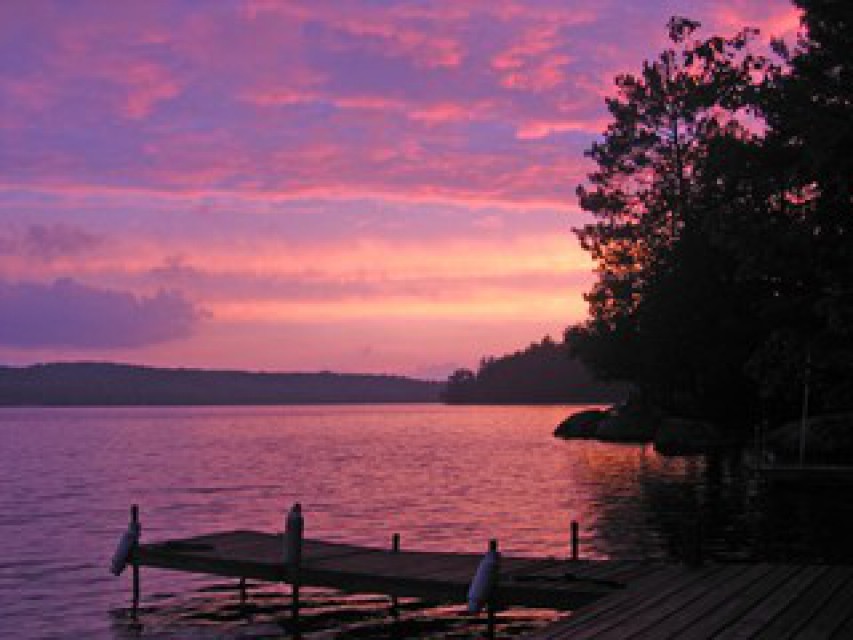 Sunsets from dock
