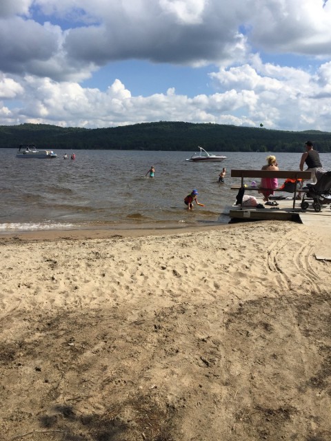 There are two private beaches in Eagle Bay Park.