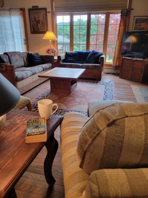 Morning coffee and a good book!