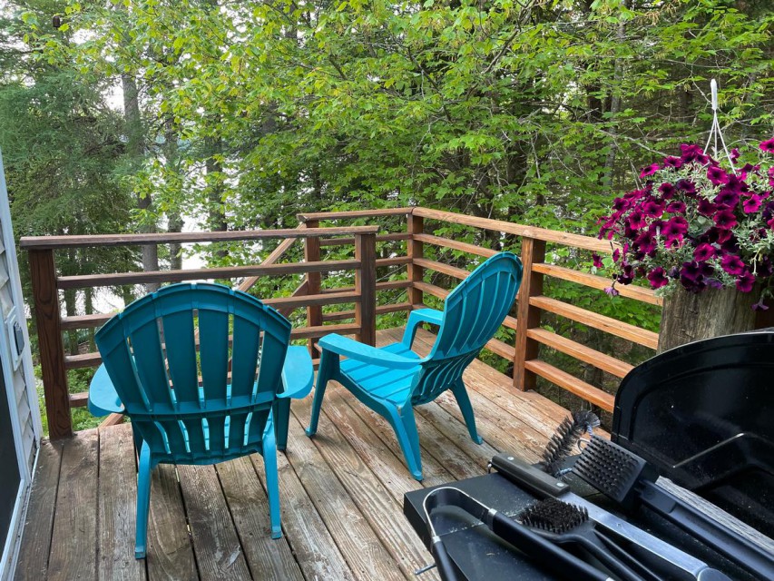 Deck, grill,and Lakeview