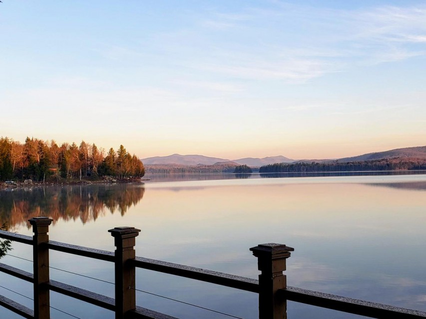 Beautiful autumn views from the deck!