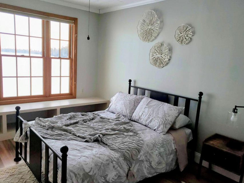 Upstairs BR with TV and great views!