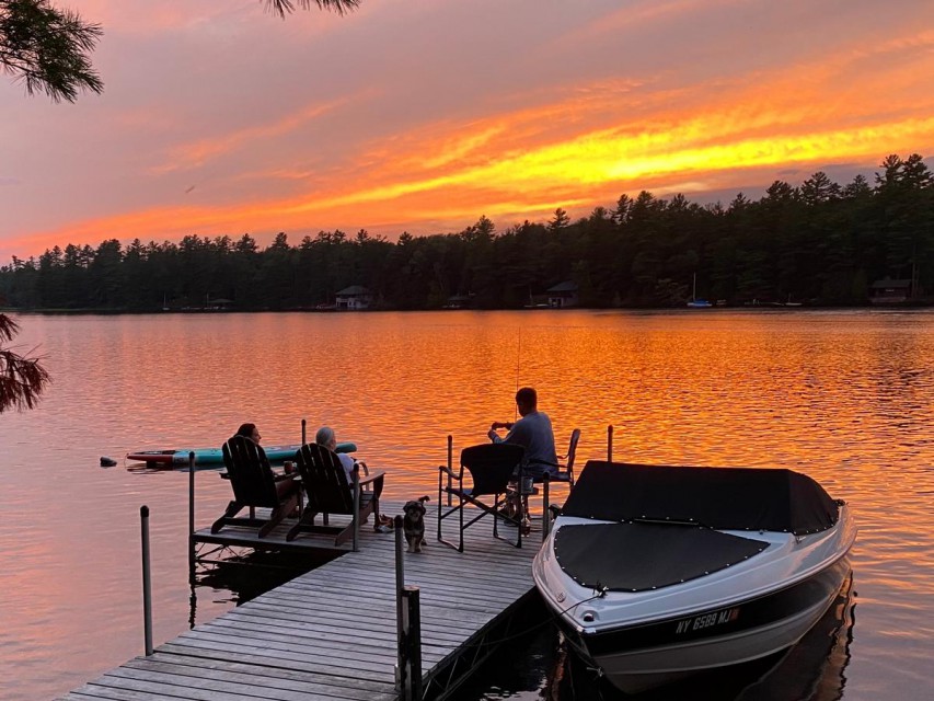 Your own private dock with sunset views every night.