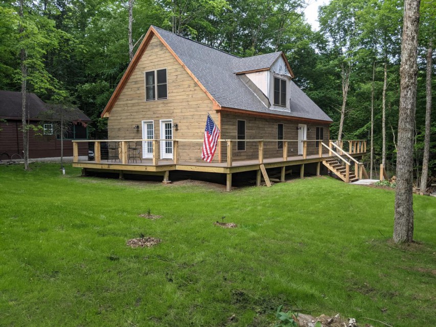 Road side, front and side yard