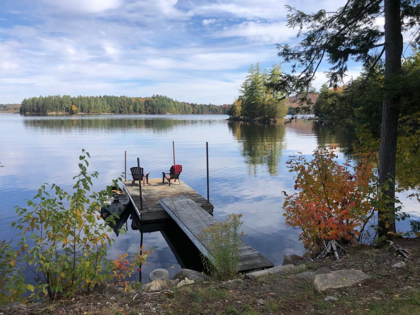 Dock and island view