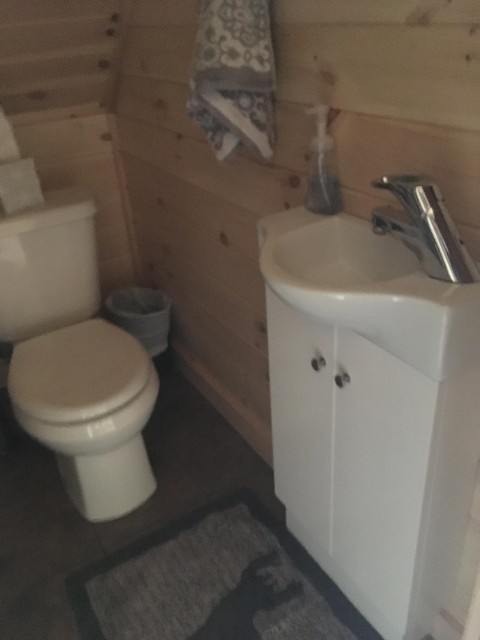 Second floor bath with shower